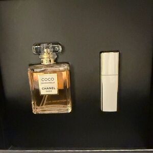 CHANEL Coco Mademoiselle Signature Box-Full Size Perfume and Purse Size